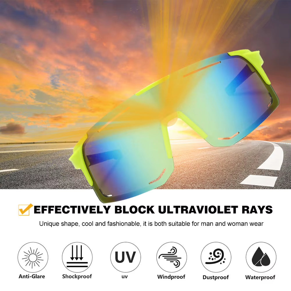 UV Protection Cycling Sunglasses Windproof Glasses for Men Women Polarized Lens Road Outdoor Riding Bike Eyewear Accessories