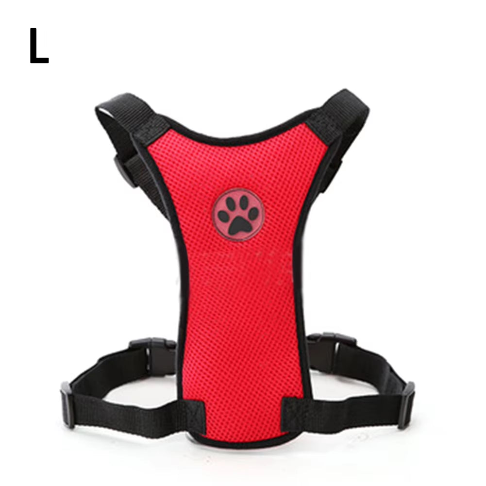 Dog Harness Car Safety Seat Belt Breathable Leash Mesh Chest Strap Multi-Function Breathable Pet Supplies Car Automotive Seat