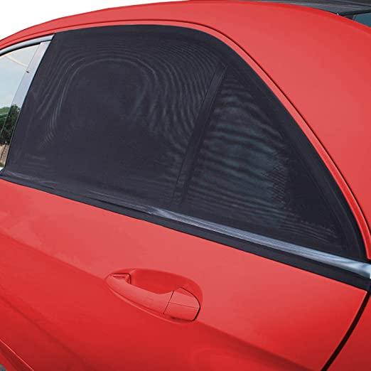 Universal Car Side Window Sun Shade – UV Protection Mesh Curtain (Pack of 4, Front & Rear)