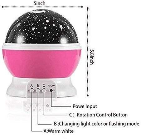 Star Moon Night Light – LED Table Lamp with USB Power (Color as per availability)