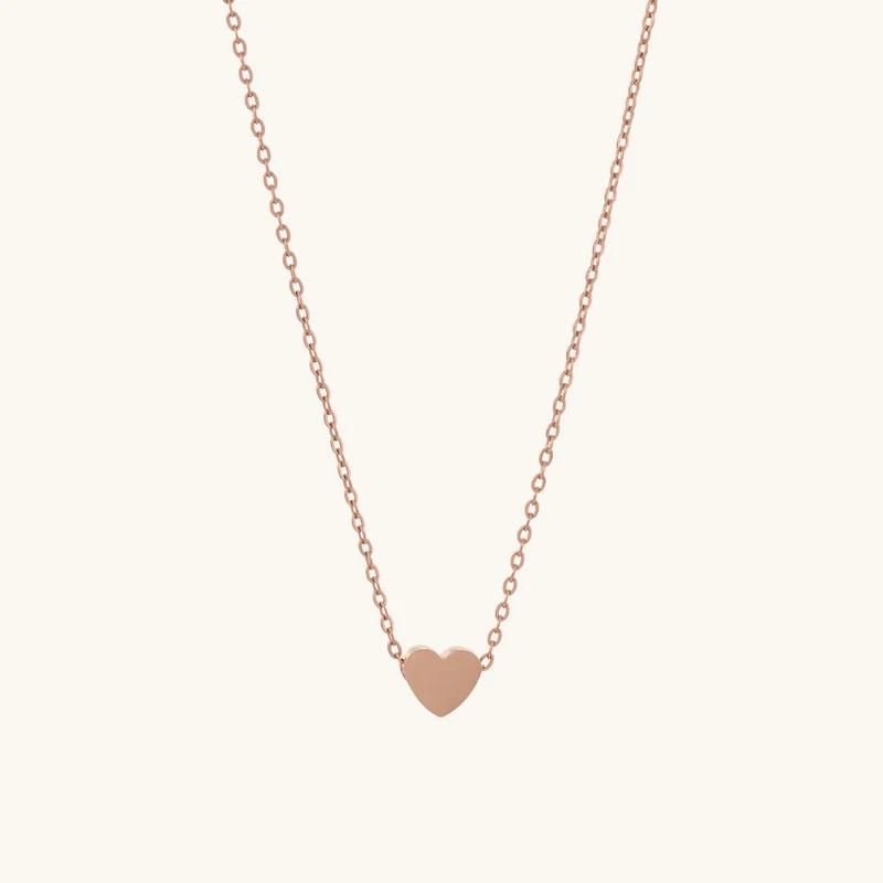 Paris Heart Necklace – Adjustable Gold Stainless Steel Pendant Necklace