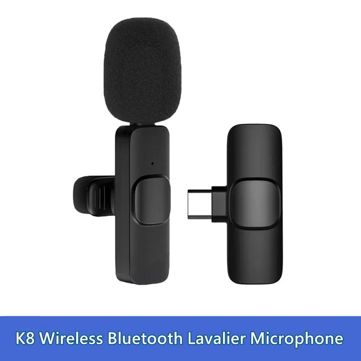 Wireless Lavalier Microphone - 360° Omni-Directional, Noise Cancelling, Type-C & iPhone Compatible