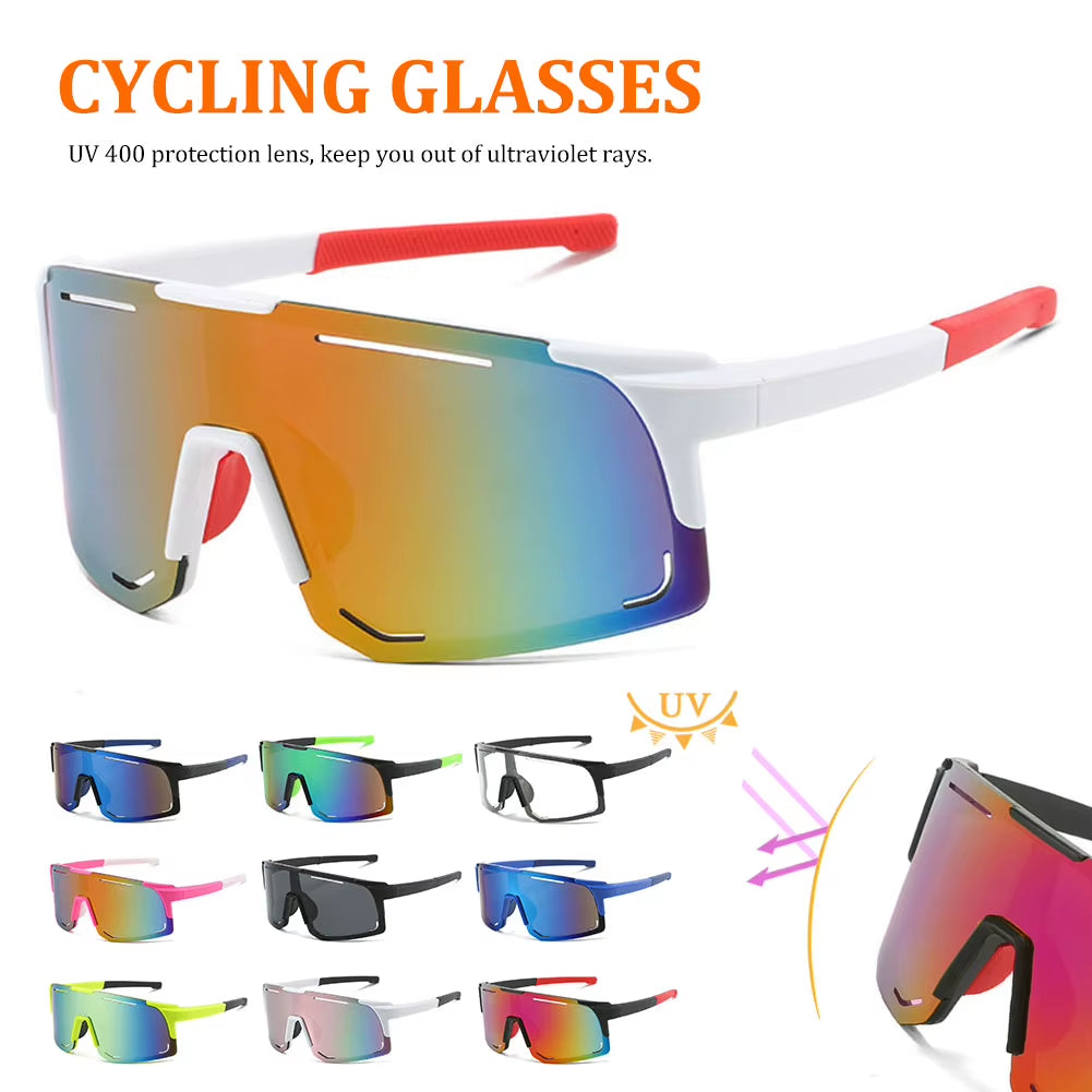 UV Protection Cycling Sunglasses Windproof Glasses for Men Women Polarized Lens Road Outdoor Riding Bike Eyewear Accessories