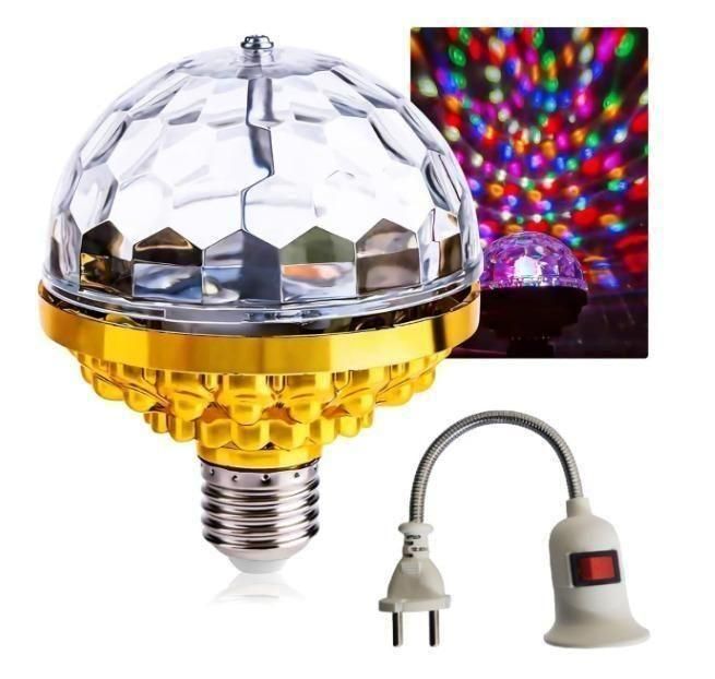 Rotating Magic Ball Light with USB Lamp Holder Set – LED Projector Night Light