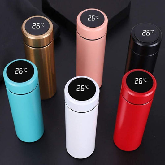 LED Temperature Display Flask – Double Wall Vacuum Insulated Flask with Ultra Capacity Battery