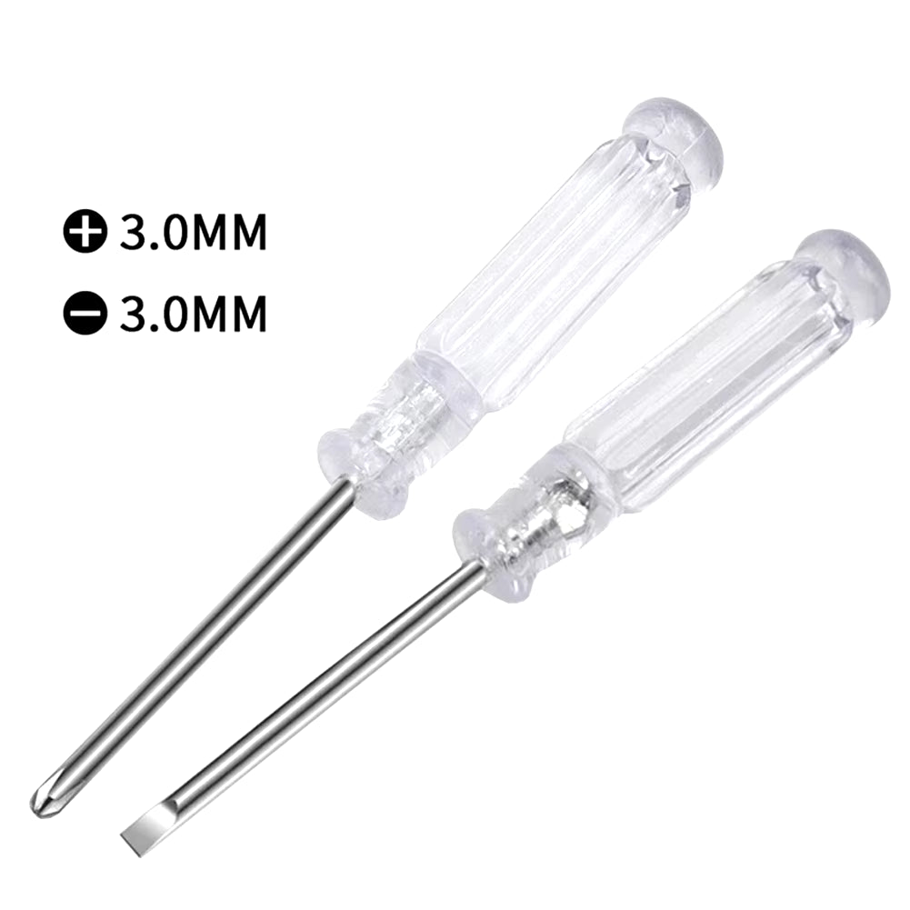 1PC 3.74Inch Small Mini Screwdriver Repair Tool Slotted Cross Steel Screwdrivers for Disassemble Toys and Small Items Hand Tool