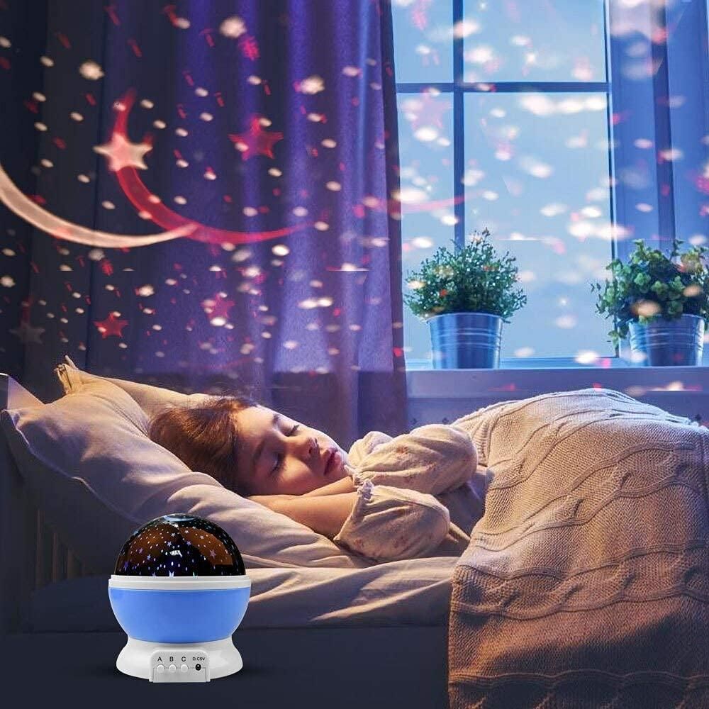 Star Moon Night Light – LED Table Lamp with USB Power (Color as per availability)