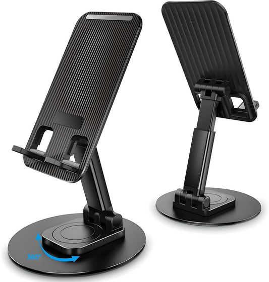 360° Rotation Mobile Phone Stand with Adjustable Height & Angle – Stable and Versatile