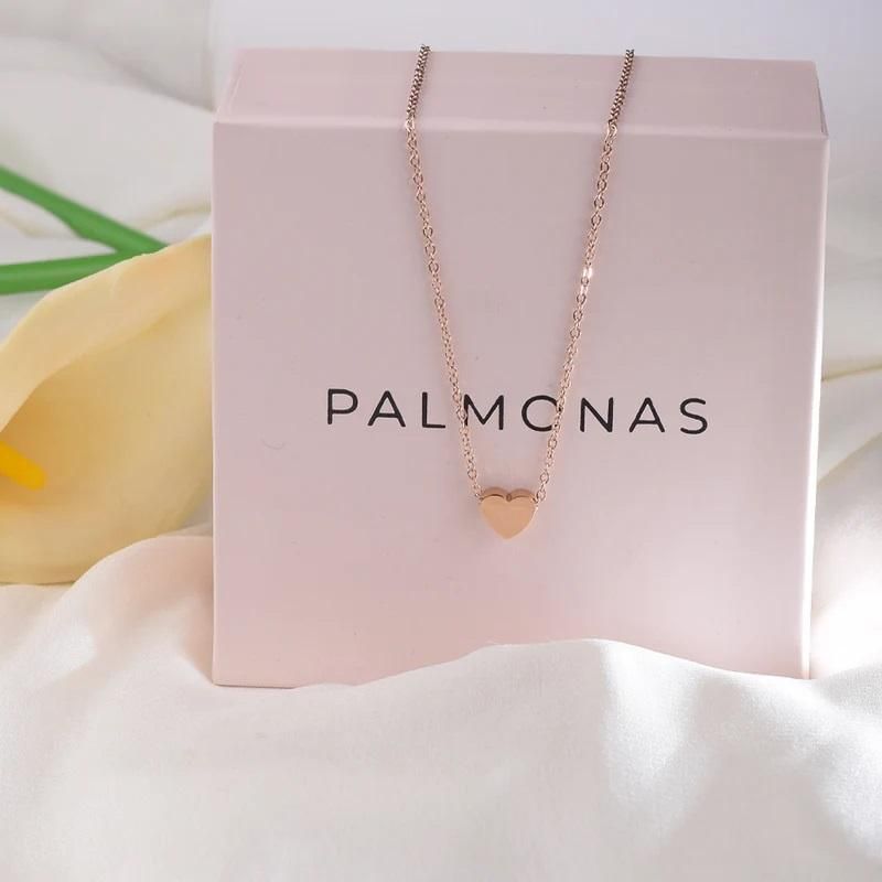 Paris Heart Necklace – Adjustable Gold Stainless Steel Pendant Necklace