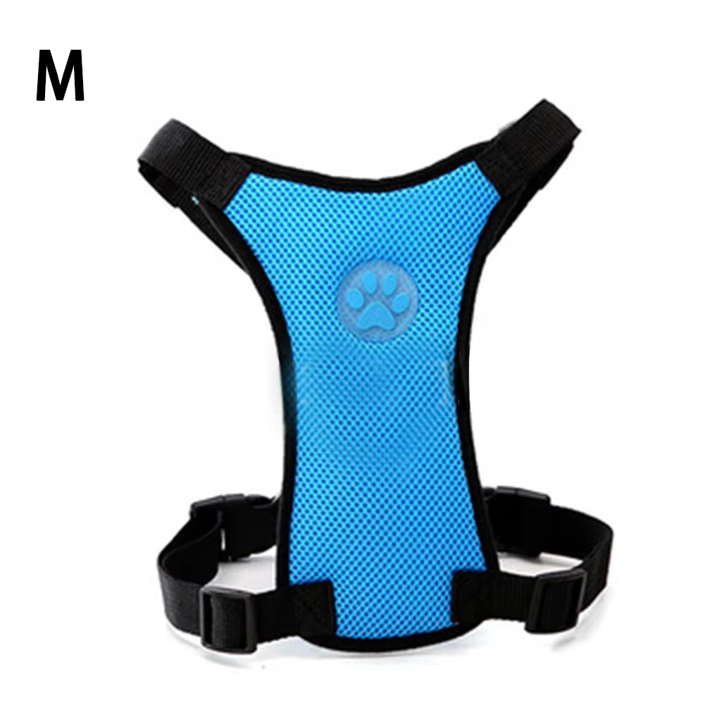 Dog Harness Car Safety Seat Belt Breathable Leash Mesh Chest Strap Multi-Function Breathable Pet Supplies Car Automotive Seat