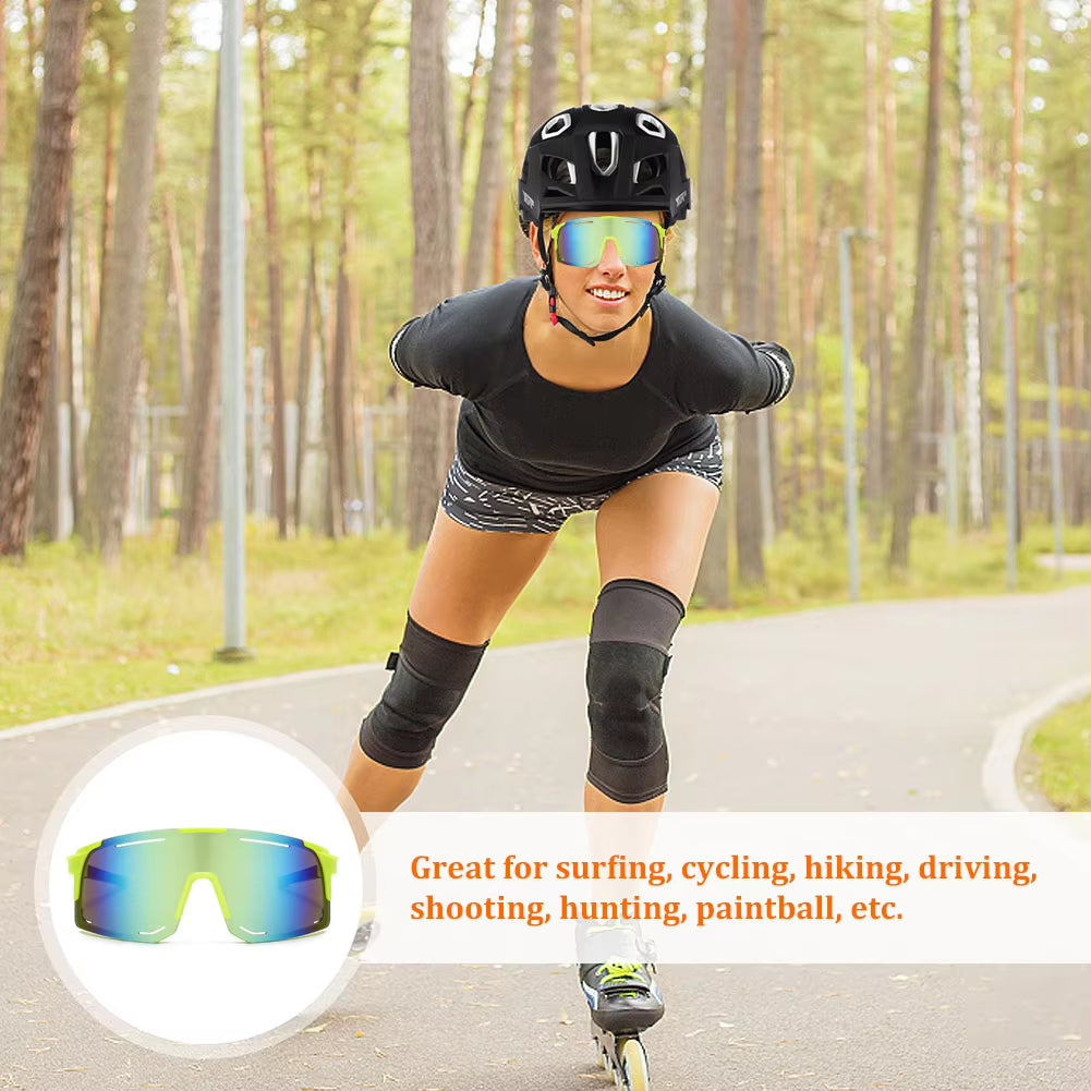 UV Protection Cycling Sunglasses Windproof Glasses for Men Women Polarized Lens Road Outdoor Riding Bike Eyewear Accessories